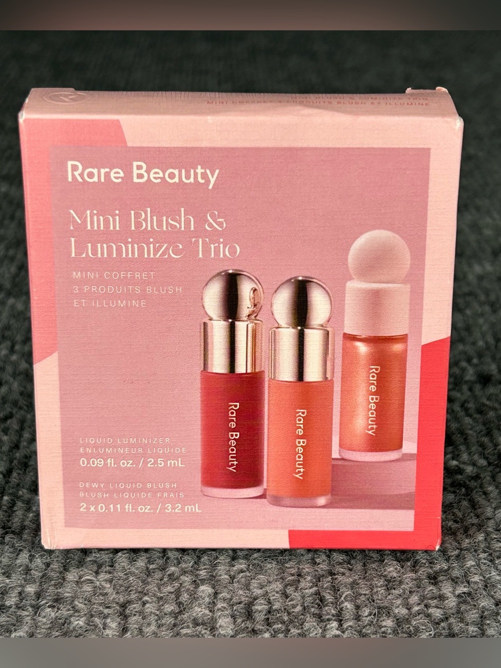 Rare Beauty by Selena Gomez Mini Blush & Luminize 3-Piece Set - Limited Edition